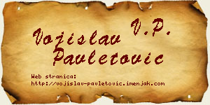 Vojislav Pavletović vizit kartica